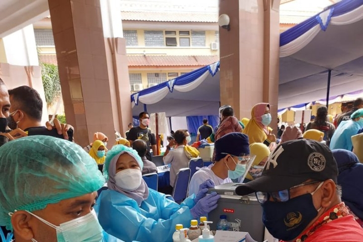 Kegiatan vaksinasi di Kota Tangerang Banten. ANTARA/dokumen