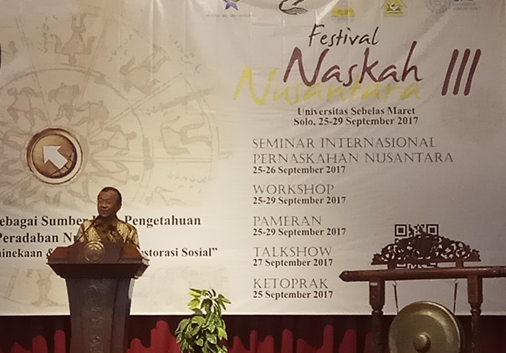 Pembukaan Festival Naskah Nusantara III: Jadikan Naskah Sebagai Pustaka Bukan Pusaka!