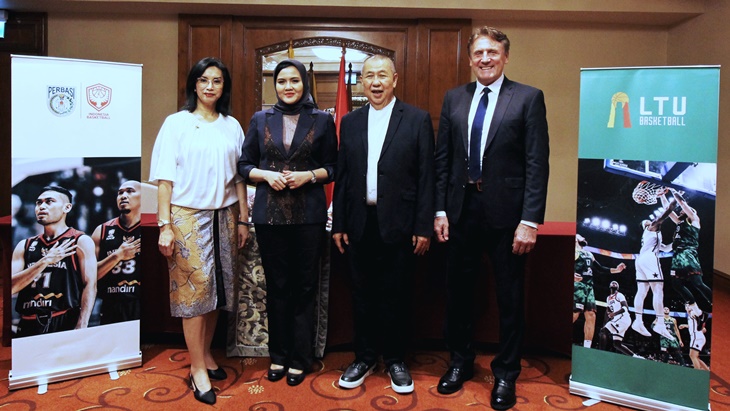 LTU Basketball dan Perbasi Jalin Kerja Sama untuk Kembangkan Basket Indonesia