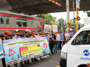 102 Insiden Setahun karena Nekat Terobos Perlintasan Kereta yang Tertutup 