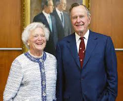 Barbara dan George HW Bush