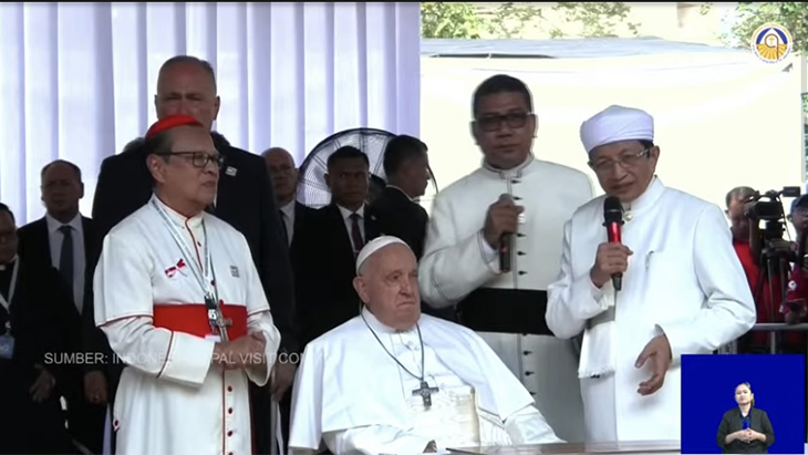 Paus Fransiskus Teken Deklarasi Istiqlal Bersama para Tokoh Agama, ini 4 Poinnya