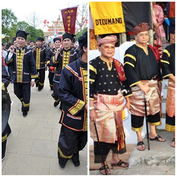 Zhuang carnaval. (Foto/Xinhuanet). Laki-laki Minangkabau. (Foto/azohri.wordpress.com)