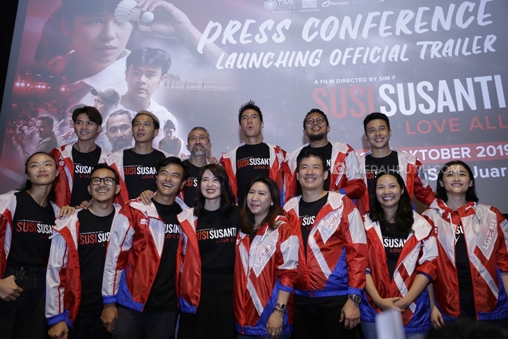 Launching Official Trailler Film Susi Susanti: Lova All. (Foto: merahputih.com/Albi)