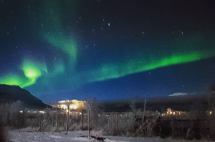 Aurora di langit Abisko. (Foto: instagram.com/pushpa_rana)