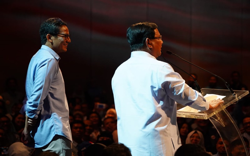 Prabowo-Sandi berbicara kepada ribuan pengusaha
