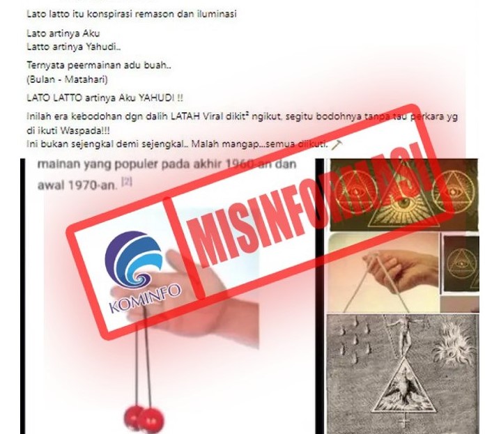 [HOAKS atau FAKTA]: Latto-latto Adalah Permainan Yahudi