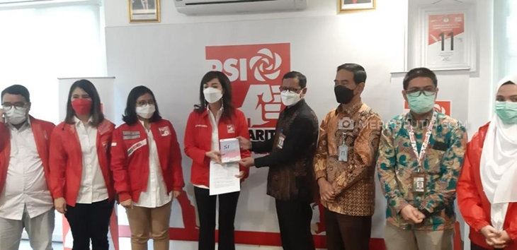   KPK menyambangi kantor DPP PSI di Jalan Wahid Hasyim, Jakarta Pusat, Jumat (16/4). (Foto: MP/Ponco Sulaksono)