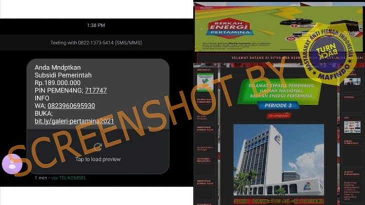[HOAKS atau FAKTA]: Pertamina Beri Subsidi Uang Sebesar Rp 189 Juta