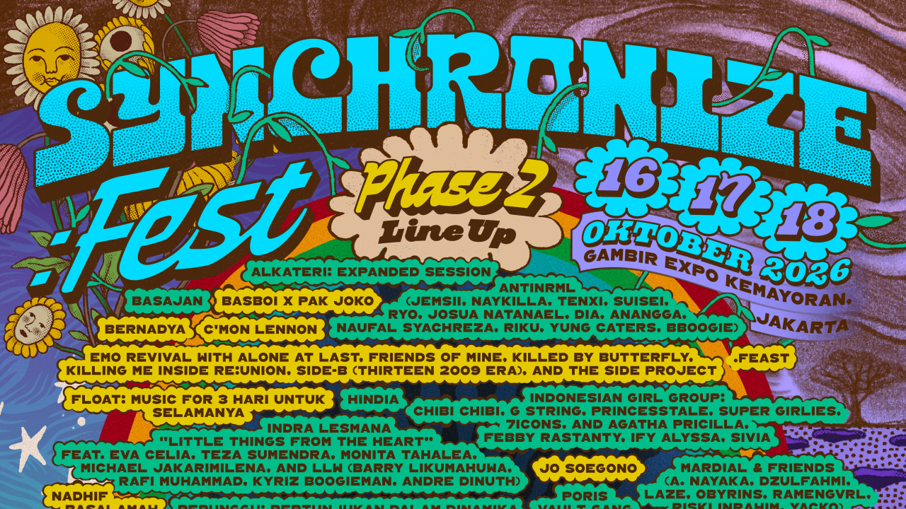 Lineup Fase 2 Synchronize Fest 2026 Resmi Dirilis, Cek Daftar Lengkap Penampilnya