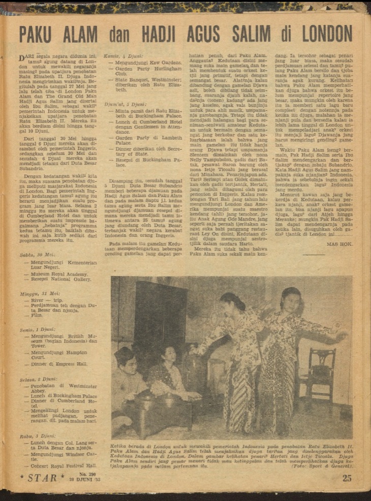Utusan Indonesia dan Ratu Elizabeth II