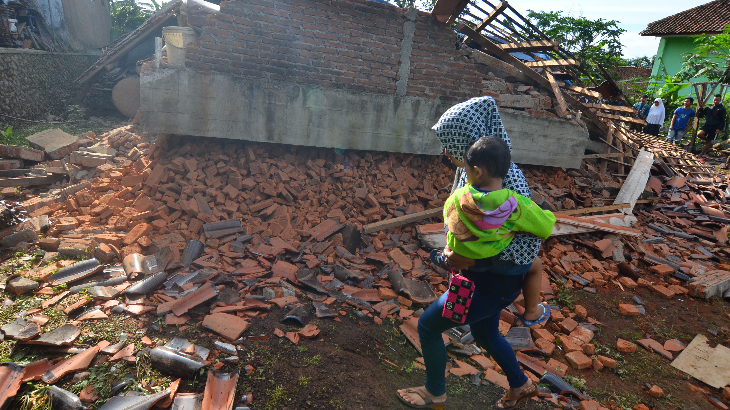 Sejumlah Bangunan Sekolah di Garut Rusak Akibat Gempa