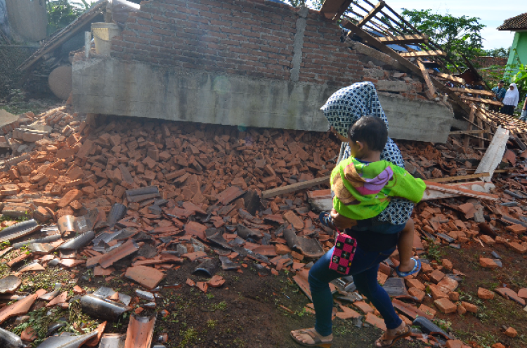 Sejumlah Bangunan Sekolah di Garut Rusak Akibat Gempa