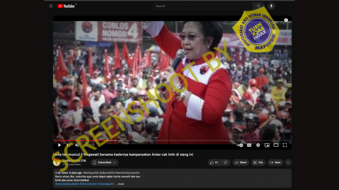 [HOAKS atau FAKTA]: Kader PDIP Kampanyekan Anies-Cak Imin