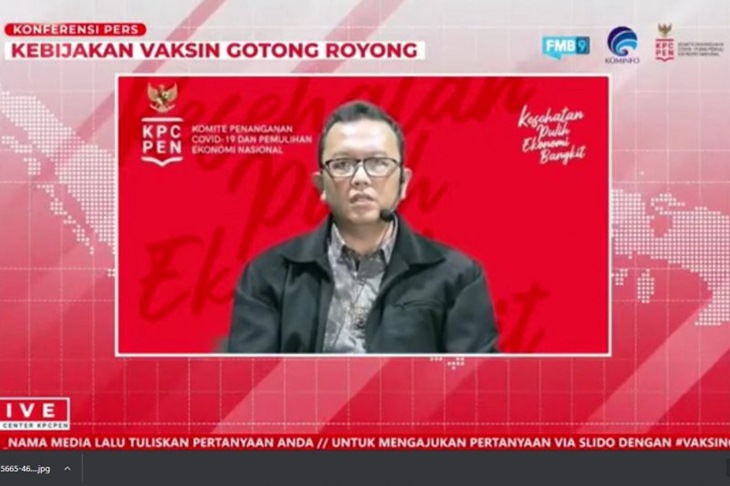 Juru Bicara Vaksin COVID-19 dari PT Bio Farma Bambang Heryanto. (tangkapan layar)