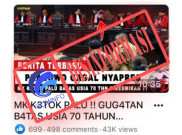 [HOAKS atau FAKTA]: Prabowo Gagal Mencalonkan Diri Sebagai Presiden