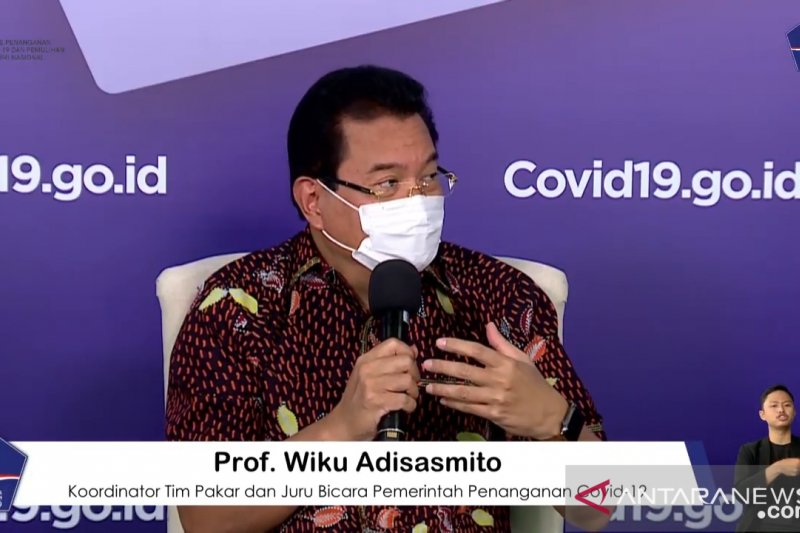 Koordinator Tim Pakar sekaligus Juru Bicara Pemerintah untuk Penanganan COVID-19 Prof Wiku Adisasmito. ANTARA/Muhammad Zulfikar