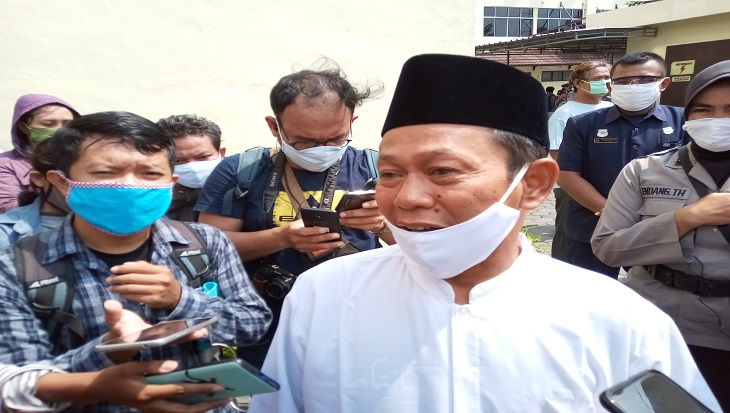 Pengasuh Ponpes Al-Quraniy Azzayadiy di Solo, Jawa Tengah, KH Abdul Karim Ahmad (Gus Karim), Selasa (5/5). (MP/Ismail)