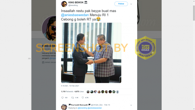 [Hoaks atau Fakta]: SBY Restui Anies Maju RI 1