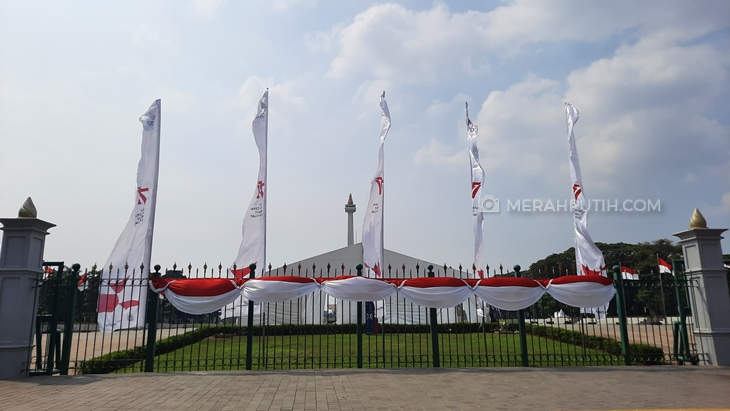 Panggung Upacara 17 Agustusan Anies Sudah Berdiri di Plaza Monas