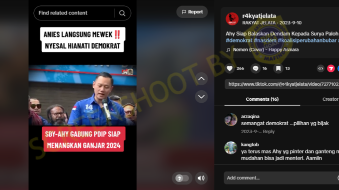  [HOAKS atau FAKTA]: Demokrat Merapat ke Koalisi PDI Perjuangan