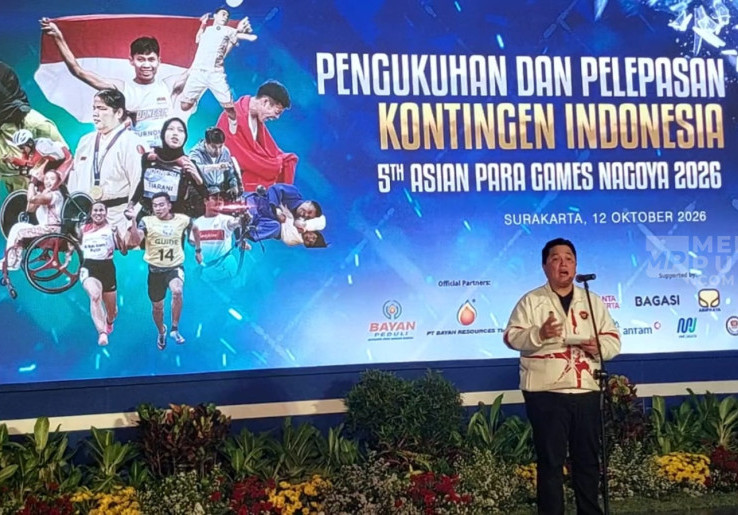 Menpora Erick Thohir Lepas 103 Atlet Asian Para Games Jepang, Tegaskan Bonus Sama dengan Asian Games