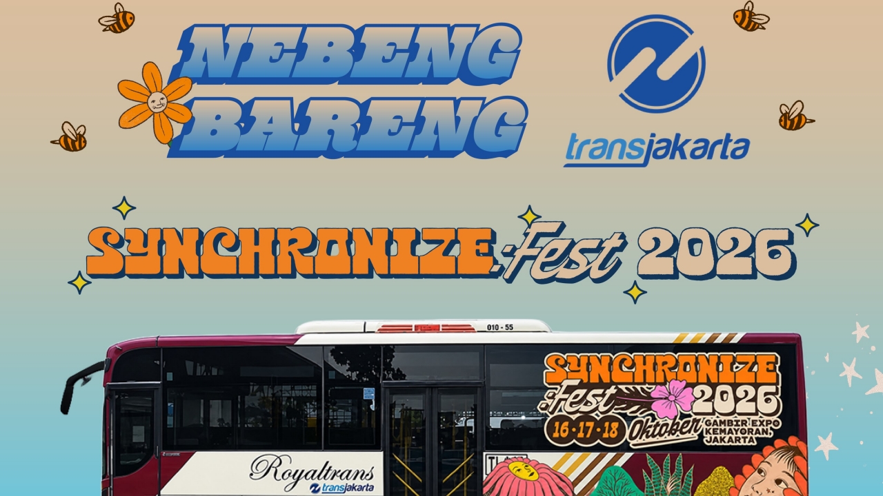 Synchronize Fest 2026 Sediakan Nebeng Gratis Transjakarta, Cek 7 Titik Keberangkatannya