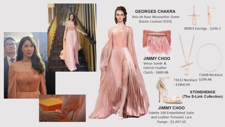 Lee Ji Ah mengenakan outfit serba pink (Foto: Ariel's style)