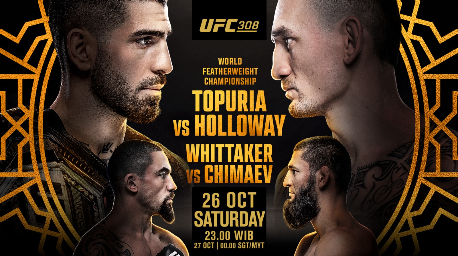 UFC 308 akan Mempertemukan Pemegang Gelar UFC dan BMF