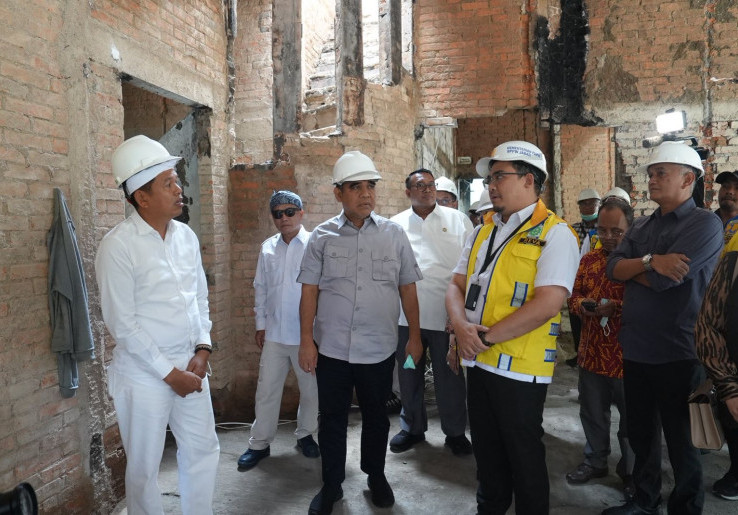 Ketua MPR dan Gubernur Jabar Dedi Mulyadi Tinjau Renovasi Mess MPR yang Dibakar Massa, Salah Satu Bangunan Heritage Bandung