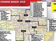 Total 19 Titik Banjir Rendam Jakarta