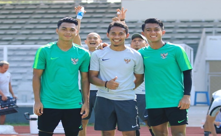 Pemain Muda Alfath Fathier saat memperkuat Timnas