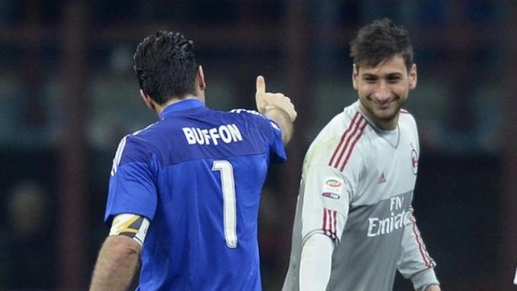 Gianluigi Buffon dan Gianluigi Donnarumma (ansa)