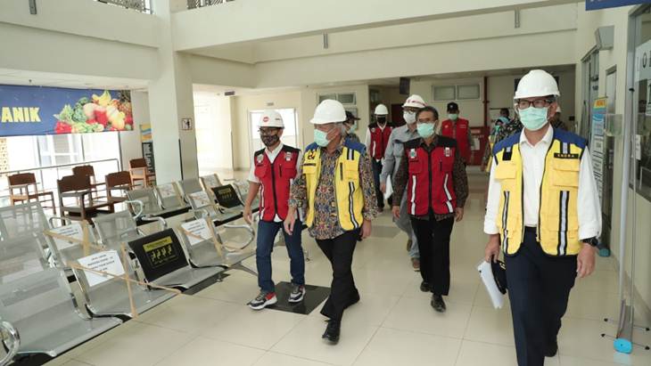 Menteri PUPR Tinjau Pembangunan RS Darurat COVID-19 di Yogyakarta