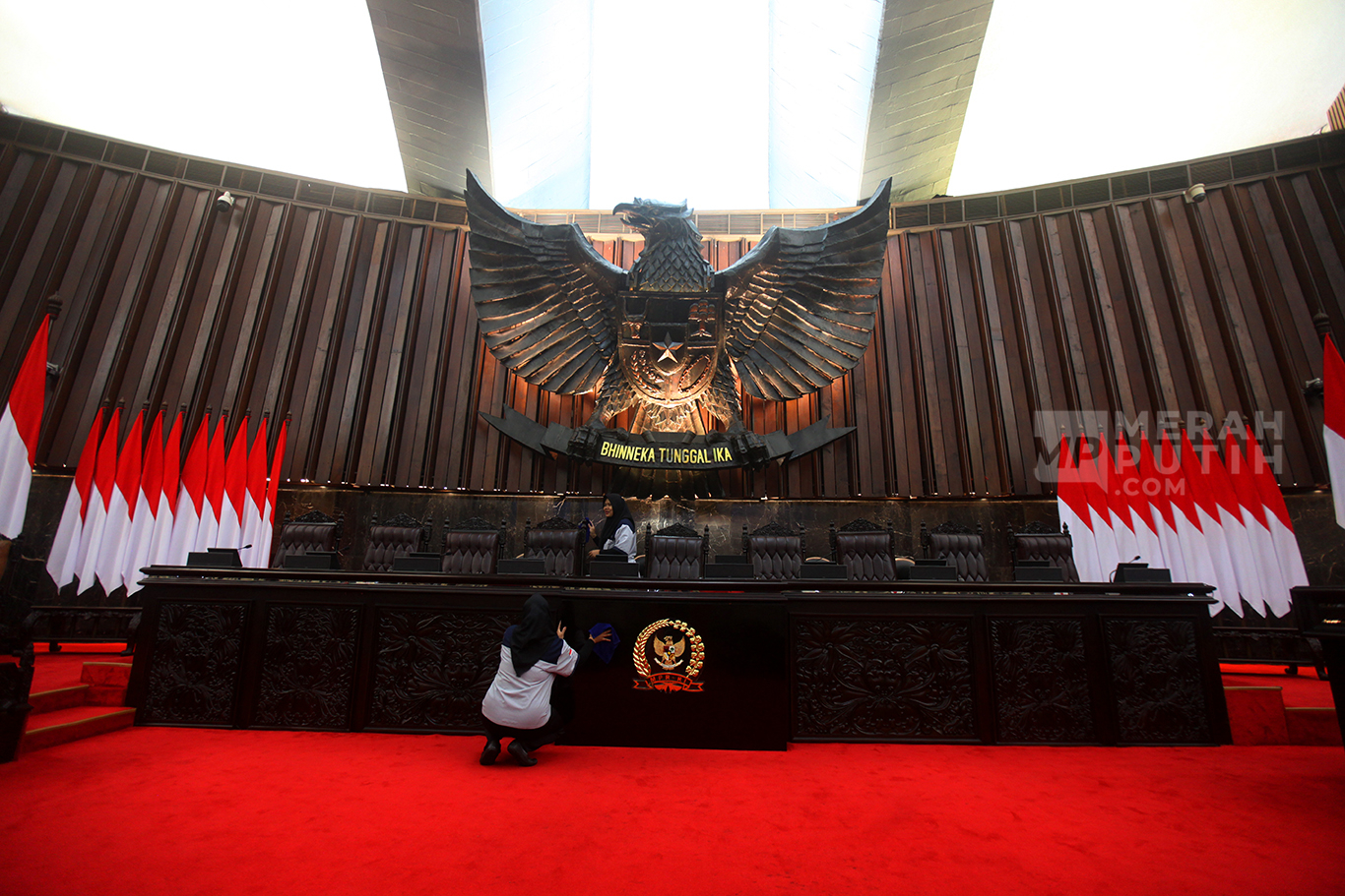 Persiapan Jelang Pelantikan Presiden dan Wakil Presiden RI di Gedung Kura-kura