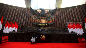 Persiapan Jelang Pelantikan Presiden dan Wakil Presiden RI di Gedung Kura-kura