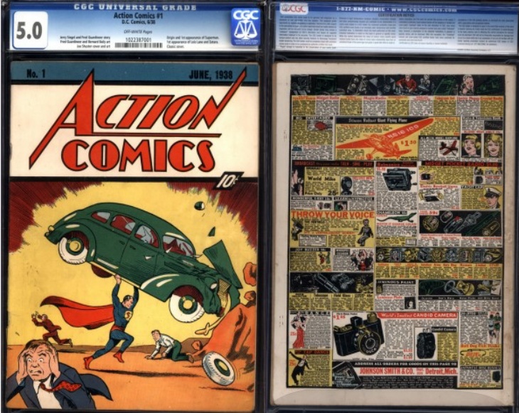 Komik 'Superman' Edisi Pertama Laku Terjual Rp47,4 Miliar