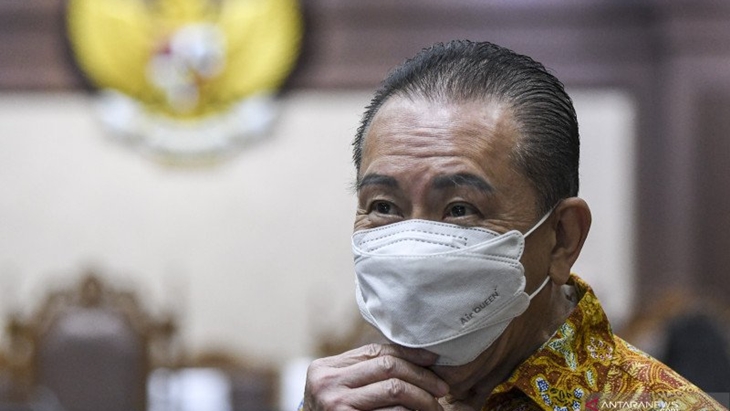 Terpidana kasus cessie Bank Bali Djoko Tjandra selaku terdakwa perkara suap kepada jaksa dan perwira tinggi Polri serta pemufakatan jahat. ANTARA FOTO/M Risyal Hidayat/wsj.