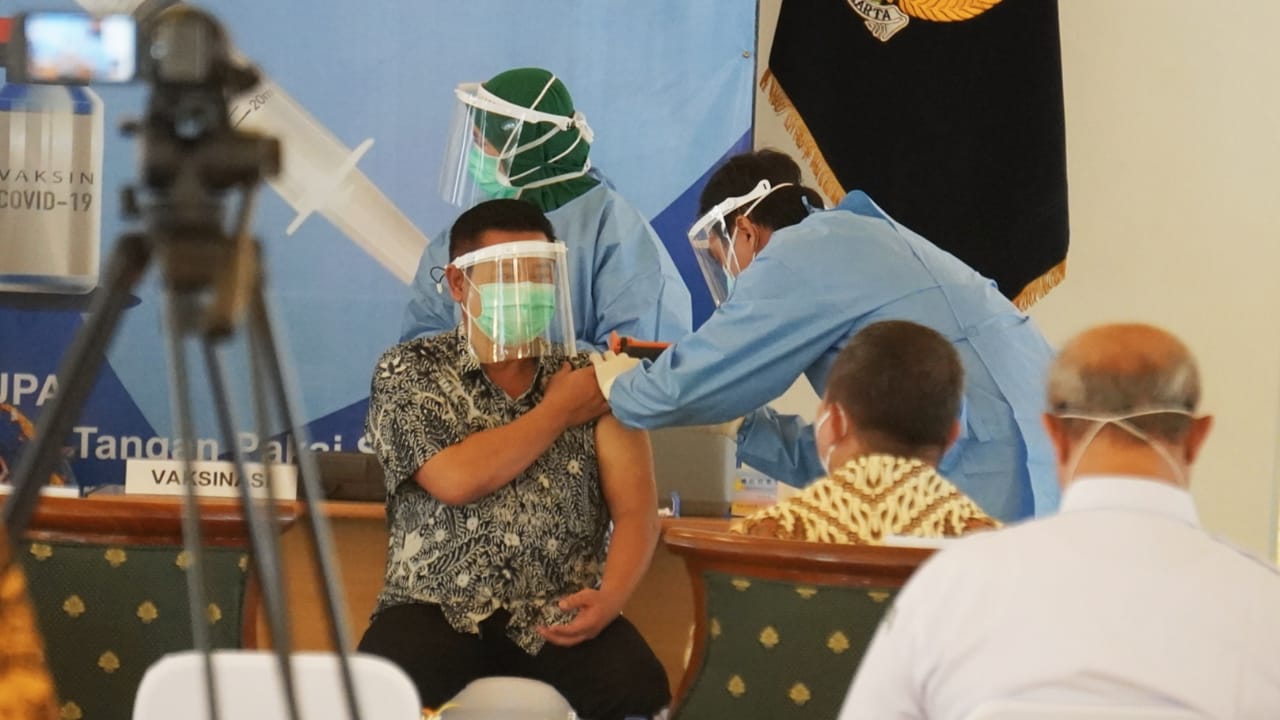 Vaksinasi COVID-19 Yogyakarta Tahap Kedua Ditargetkan 3.200 Orang per Hari