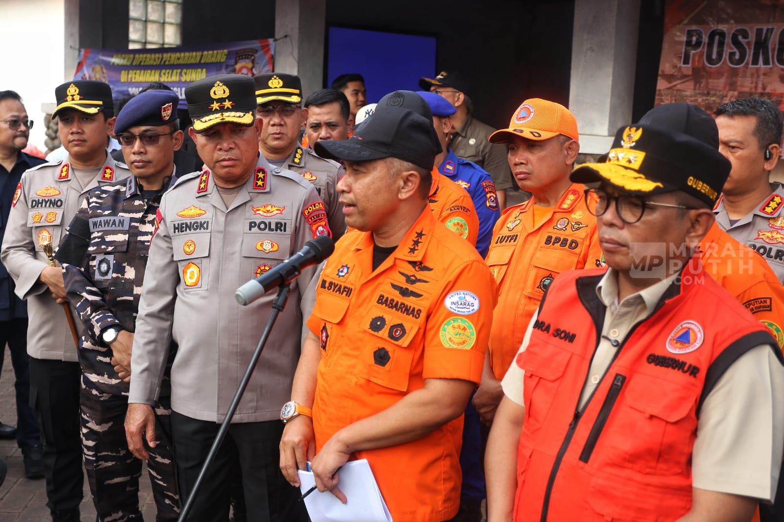 Gubernur Banten Andra Soni Pimpin Rakor Pencarian Jurnalis di Anak Krakatau