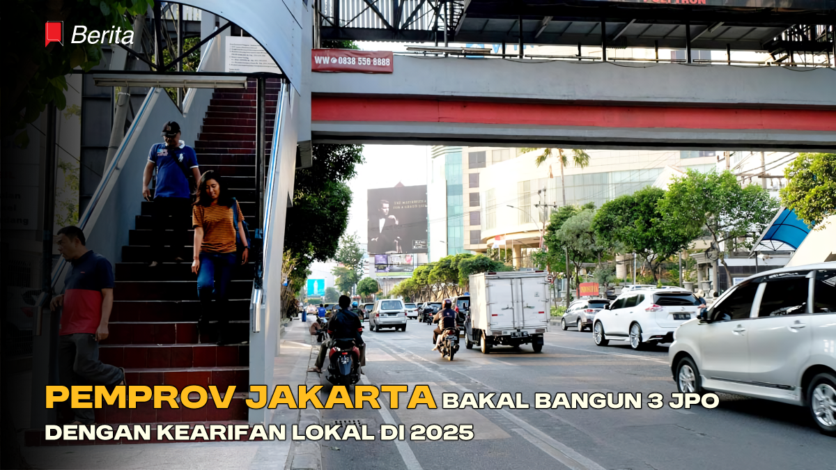 Pemprov Jakarta Bakal Bangun 3 JPO dengan Kearifan Lokal di 2025