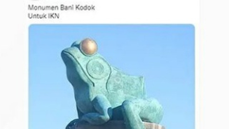 [HOAKS atau FAKTA]: Patung Kodok Jadi Ikon Ibu Kota Baru
