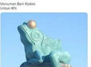 [HOAKS atau FAKTA]: Patung Kodok Jadi Ikon Ibu Kota Baru