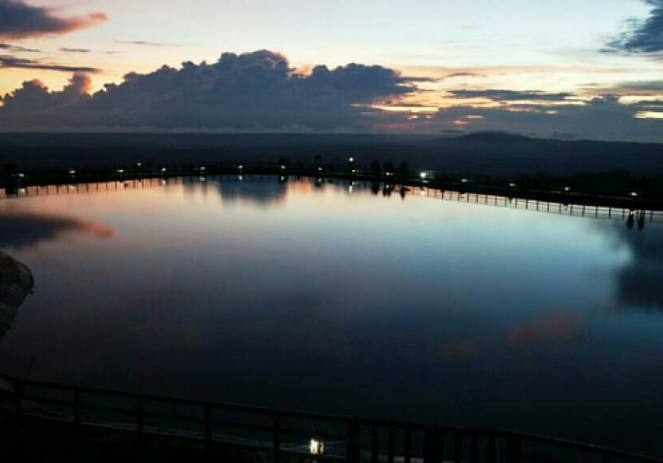 Embung Nglanggeran Tawarkan Panorama Matahari Terbenam Nan Eksotis