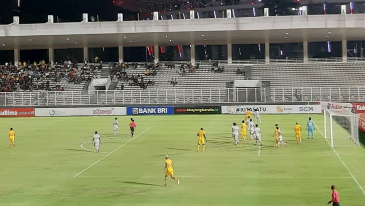 MU vs Bhayangkara FC. (Antaranews)