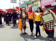 Pasukan Bawor Ramaikan Iring-iringan Empat Pusaka Kabupaten Banyumas