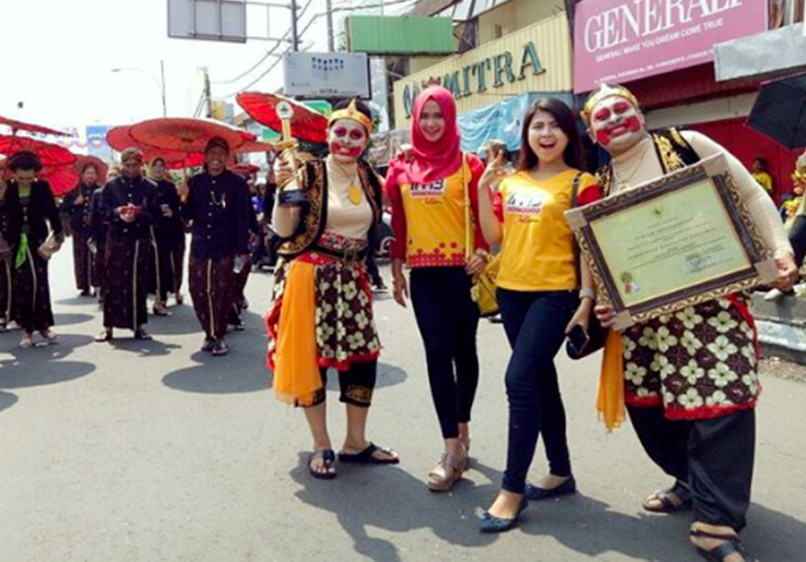 Pasukan Bawor Ramaikan Iring-iringan Empat Pusaka Kabupaten Banyumas