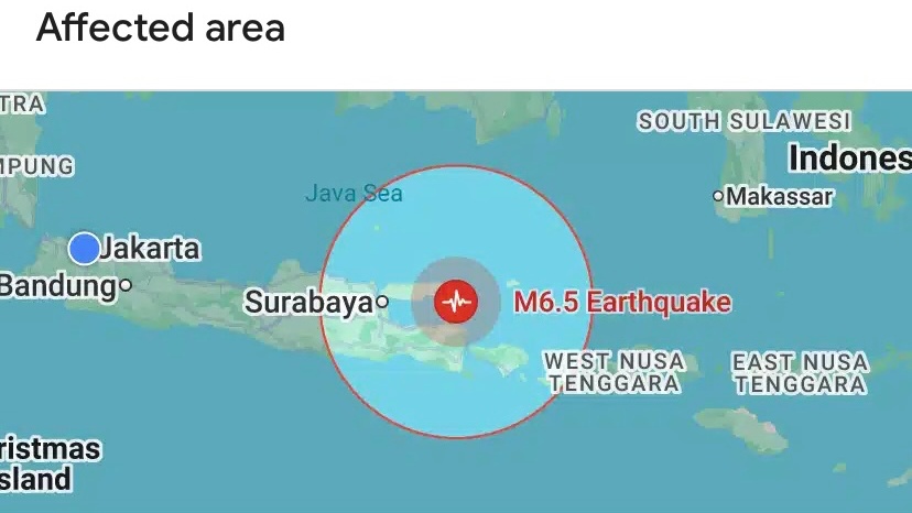 Gempa M 6,5 Guncang Sumenep, Sejumlah Bangunan Rumah Warga Rusak