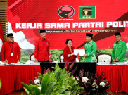 Kerja Sama Dukung Ganjar, Mardiono Serahkan Hasil Rapimnas PPP ke Megawati