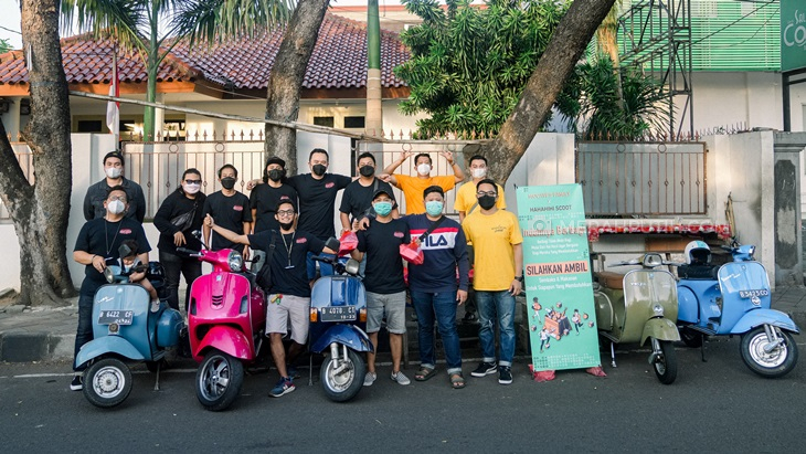 Mocaves dan Hahahihi Scoot, Jagoan Negeri Aing Berbagi di Masa Sulit